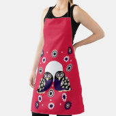 フォークアートフクロウ エプロン (インサイチュ)
