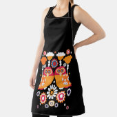 フォークアートフクロウ エプロン (インサイチュ)