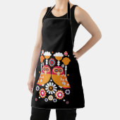 フォークアートフクロウ エプロン (インサイチュ)