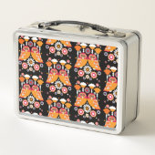 フォークアートフクロウ メタルランチボックス (裏面)