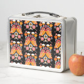 フォークアートフクロウ メタルランチボックス (インサイチュ)