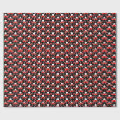 フォークアートフクロウ ラッピングペーパー (フラット)