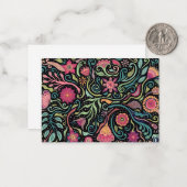 フォークアートフラワーズノートカード ノートカード (正面/裏面インサイチュ)