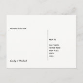 フォークアートフラワーズロースターRSVP インビテーションポストカード (裏面)