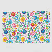 フォークアートフラワーパターン2 ゴルフタオル (横)