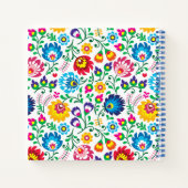 フォークアートフラワーパターン2 ノートブック (裏面)