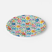 フォークアートフラワーパターン2 ペーパープレート (アングル)