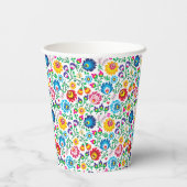 フォークアートフラワーパターン2 紙コップ (裏面)