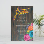 フォークアートフラワーフェスタ結婚式招待状ボダ (スタンド正面)