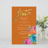 フォークアートフラワーフェスタ結婚式招待状ボダ (スタンド正面)