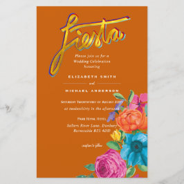 フォークアートフラワーフェスタ結婚式招待状ボダ