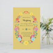 フォークアートフラワーフェスタ結婚式招待状ボダ (スタンド正面)