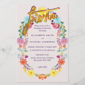 フォークアートフラワーフェスタ結婚式招待状ボダ (正面)