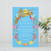 フォークアートフラワーフェスタ結婚式招待状ボダ (スタンド正面)