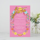 フォークアートフラワーフェスタ結婚式招待状ボダ (スタンド正面)