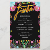フォークアートフラワーフェスタ結婚式招待状ボダ (正面)