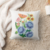 フォークアートフラワー クッション (ブランケット)