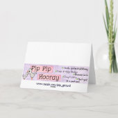 フォークアートフレーム40 40th誕生日グリーティングカード カード (裏面)