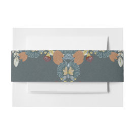 フォークアートフレーム（ブルーブラウンタン） 招待状ベリーバンド