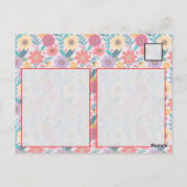フォークアートフローラルパタ鮮やかーン ポストカード (裏面)