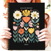 フォークアートフローラ2025名前をカスタムする プランナー手帳