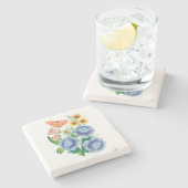 フォークアートフローラ ストーンコースター (横)