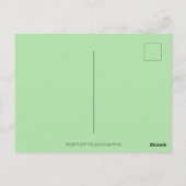 フォークアートペガサスとエバの庭のエデン、馬 ポストカード (裏面)