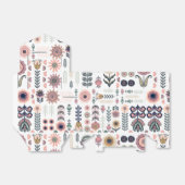 フォークアートボタニカルシームレスパターン フェイバーボックス (折り畳みなし)