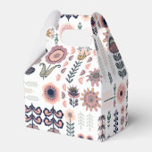 フォークアートボタニカルシームレスパターン フェイバーボックス (裏面サイド)