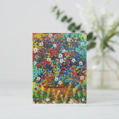 フォークアートポッテッドプラントバイLORI EVERETTポストカード ポストカード (スタンド正面)