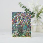 フォークアートマイツリお気に入りのーバイロリエバレット葉書 ポストカード (スタンド正面)