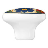 フォークアートメキシカンタラベラフローラセラミックノブ セラミックノブ (側面)