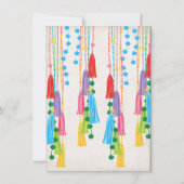 フォークアートメキシカンフィエスタブライダルシャワー招待 招待状 (裏面)