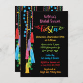 フォークアートメキシカンフィエスタブライダルシャワー招待 招待状 (正面/裏面)