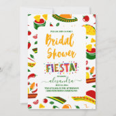 フォークアートメキシカンフィエスタブライダルシャワー 招待状 (正面)