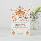 フォークアートメキシカンフィエスタベビーシャワー 招待状 (スタンド正面)