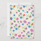 フォークアートメキシカンフィエスタ結婚式招待状 招待状 (裏面)