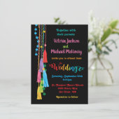 フォークアートメキシカンフィエスタ結婚式招待状 招待状 (スタンド正面)