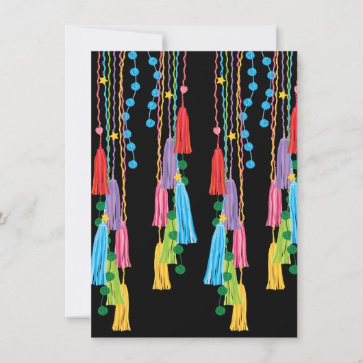 フォークアートメキシカンフィエスタ結婚式招待状 招待状 (裏面)