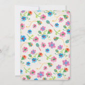 フォークアートメキシカンフィエスタ結婚式招待状 招待状 (裏面)