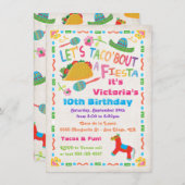 フォークアートメキシカンフィエスタ誕生日パーティーへの招待 招待状 (正面/裏面)