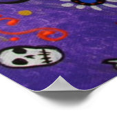 フォークアートメキシカンフィ絵画エスタ ポスター (角)