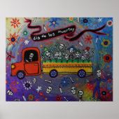 フォークアートメキシカンフィ絵画エスタ ポスター (正面)