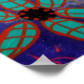 フォークアートメキシカン絵画チワワ ポスター (角)