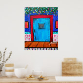 フォークアートメキシカン絵画ドア ポスター (キッチン)