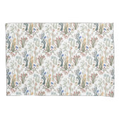 フォークアートメドウ&ブルーバードインアーストーン 枕カバー (正面)