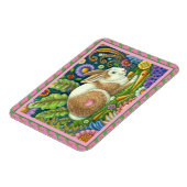 フォークアートラビット、ブルーバードシークレッお洒落トガーデン マグネット (左側)