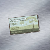 フォークアートランドスケープ初期のアメリカーナ マグネット名刺 (インサイチュ)