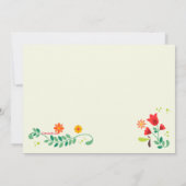 フォークアートリハーサルディナーパーティー 招待状 (裏面)