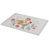 フォークアートルースター カッティングボード (角)